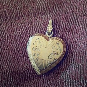 Gold plated, sterling locket